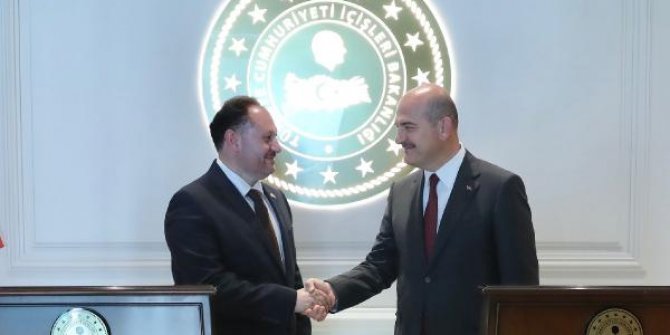 Bakan Soylu, KKTC'li mevkidaşıyla görüştü