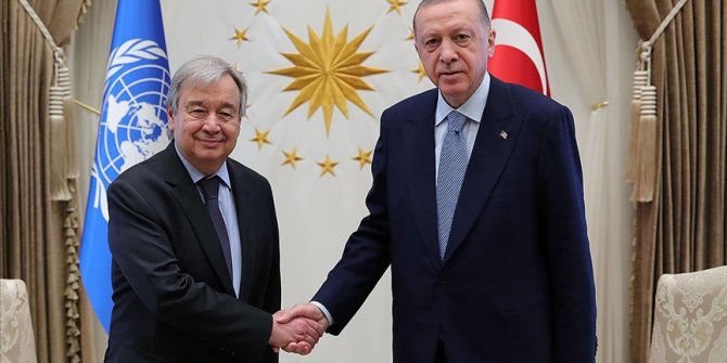 Cumhurbaşkanı Erdoğan, BM Genel Sekreteri Guterres ile telefonda görüştü