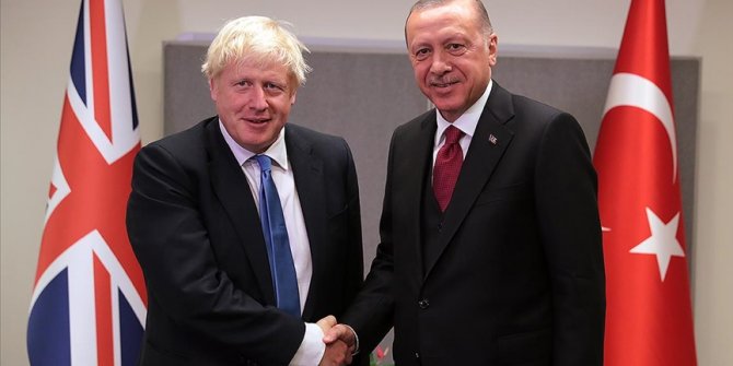 Cumhurbaşkanı Erdoğan, İngiltere Başbakanı Johnson ile görüştü