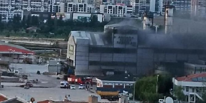 Ankara'da şeker fabrikasında çıkan yangın korkuttu