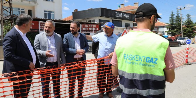 Çubuk'ta doğalgaz çalışması