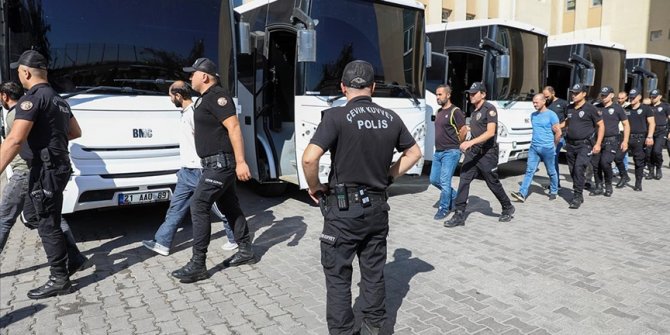 "Kökünü Kurutma Operasyonu"nda gözaltına alınan zanlılardan 46'sı adliyeye sevk edildi