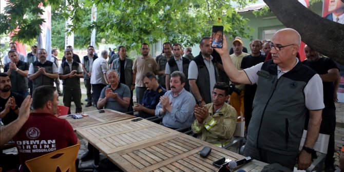 Cumhurbaşkanı Erdoğan, Marmaris'teki yangında görev yapan ekiplere seslendi