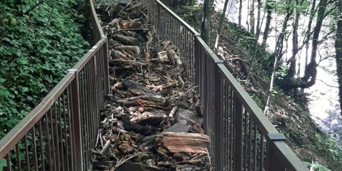 Selden zarar gören Samandere Şelalesi Tabiat Anıtı ziyarete kapatıldı