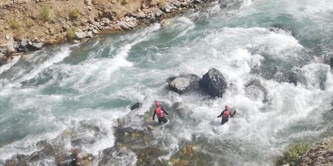 Müküs Çayı'na düşen hemşireye ulaşılmaya çalışılıyor