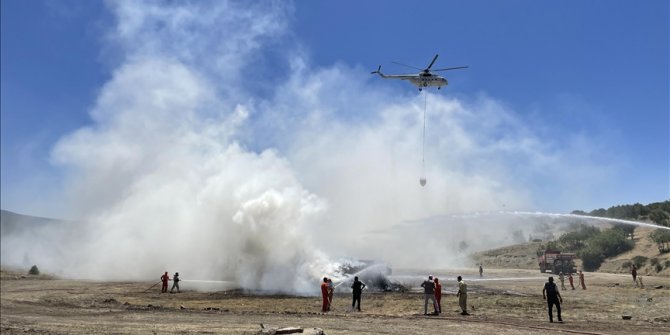 Kahramanmaraş'ta orman yangınına müdahale tatbikatı gerçekleştirildi