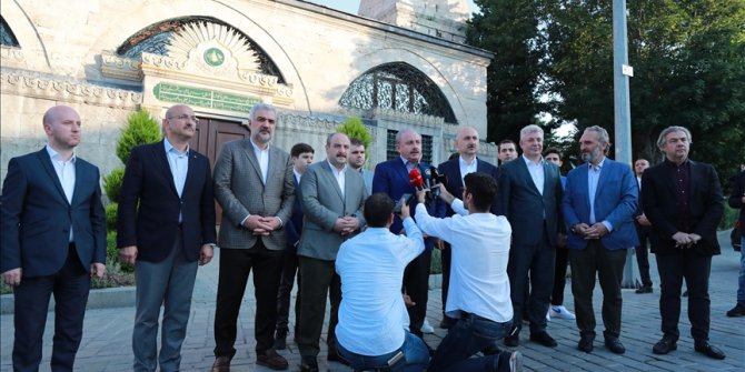 TBMM Başkanı Mustafa Şentop, bayram namazını Ayasofya-i Kebir Camii'nde kıldı