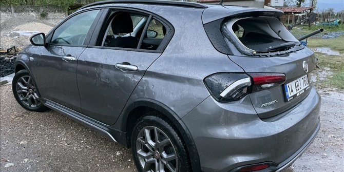 Bolu'da sağanak ve dolu taşkınlara ve hasara neden oldu