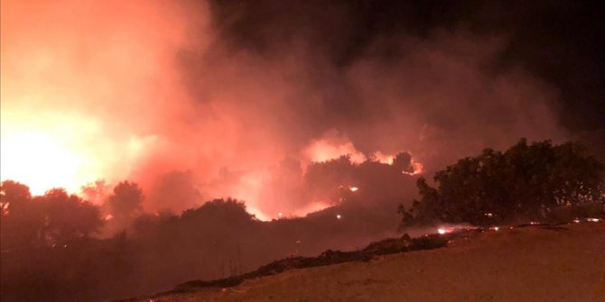 Çeşme'de çıkan yangın kontrol altına alındı