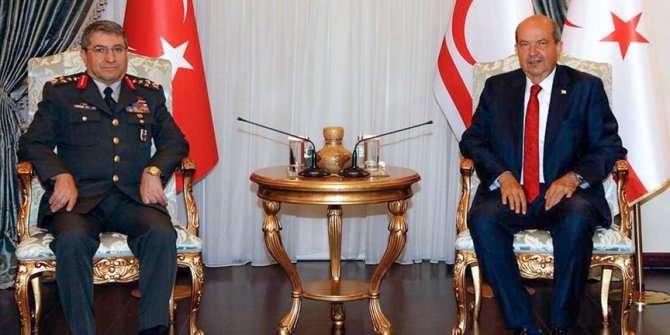 KKTC Cumhurbaşkanı Tatar, Orgeneral Bayraktaroğlu'nu kabul etti