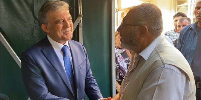 11'inci Cumhurbaşkanı Gül’den şehit ailesine taziye ziyareti