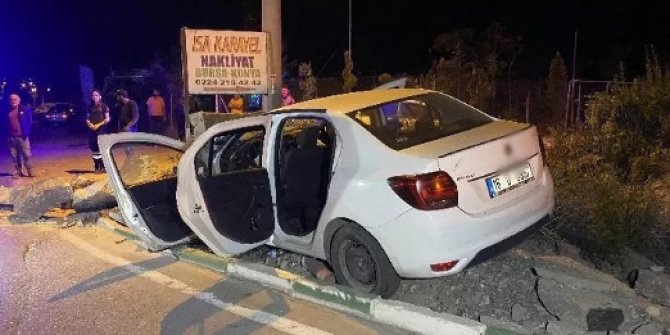 Bursa'da feci kaza: 1 ölü 2 ağır yaralı