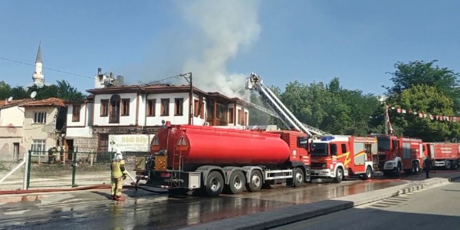 Geleneksel Ankara evinde yangın