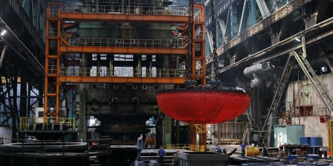 Akkuyu NGS'nin dördüncü güç ünitesi için reaktör basınç kabının tabanı üretildi