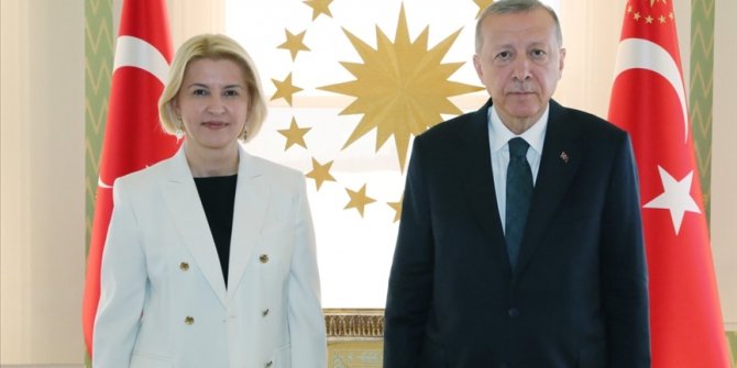 Cumhurbaşkanı Erdoğan, Gagavuz Özerk Yeri Başkanı Vlah'ı kabul etti