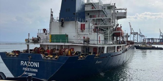 Odessa Limanı'ndan tahıl yüklü ilk gemi yola çıktı