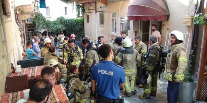 Beyoğlu'nda otelde yangın paniği