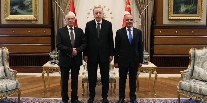 Cumhurbaşkanı Erdoğan, Libya Temsilciler Meclisi Başkanı Salih'i kabul etti