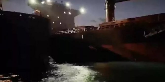 İstanbul Boğazı’nda 2 gemi çarpıştı