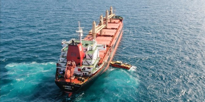 Ukrayna'dan tahıl alacak gemi İstanbul'dan hareket etti