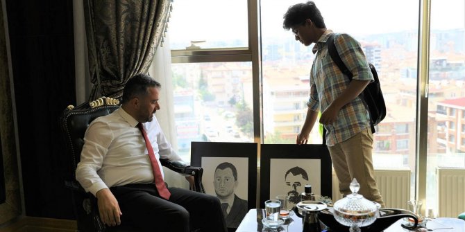 Ressam Navid'ten Çetin’e Portre 