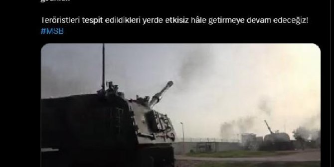 MSB: PKK/YPG'li 5 terörist etkisiz hale getirildi