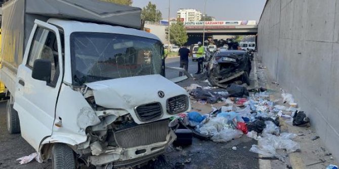 Gaziantep'te zincirleme kaza: 3 yaralı