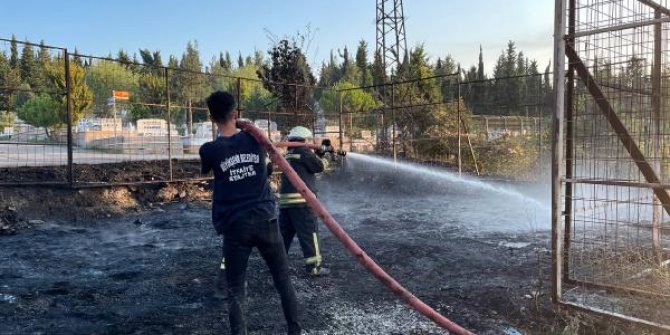 Samsun Sebze Meyve Halinde çıkan yangın söndürüldü