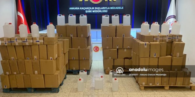 Başkentte sahte içki üreticilerine operasyon: 4 gözaltı