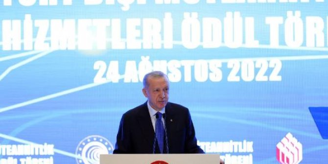 Cumhurbaşkanı Erdoğan: Uluslararası müteahhitlik hizmetlerinde 75 milyar doları hedeflemeliyiz