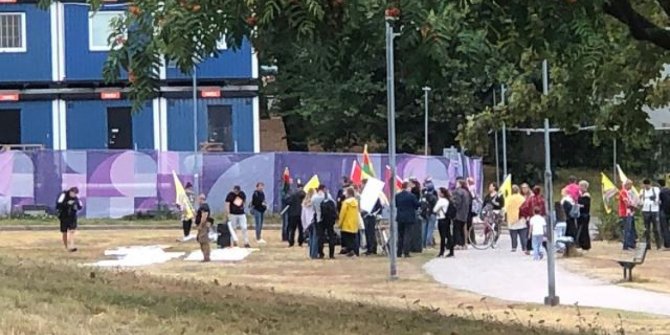 Finlandiya'da PKK'lılar yine gösteri düzenledi