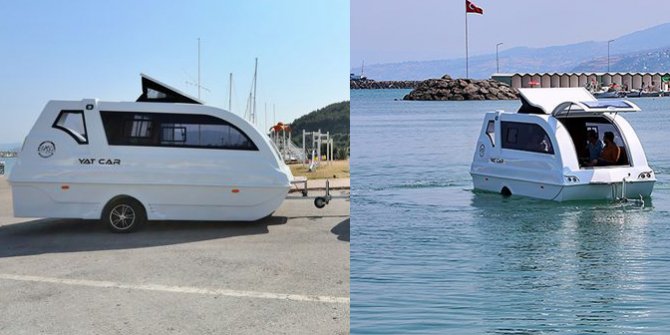 Amasya'da geliştirildi; karada karavan suda yat: Yat Car