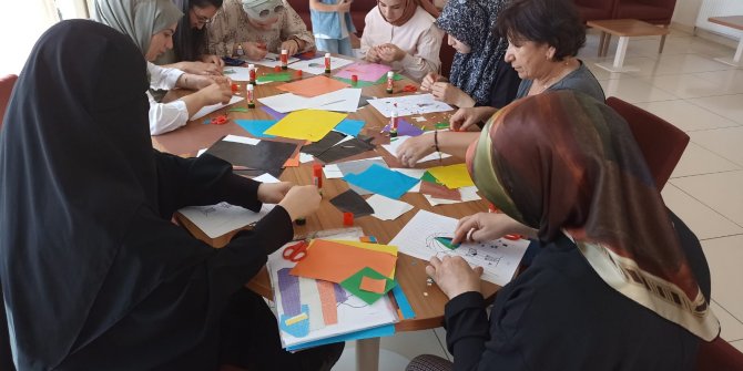 Sincanlı kadınlar mozaik sanatını öğrendi