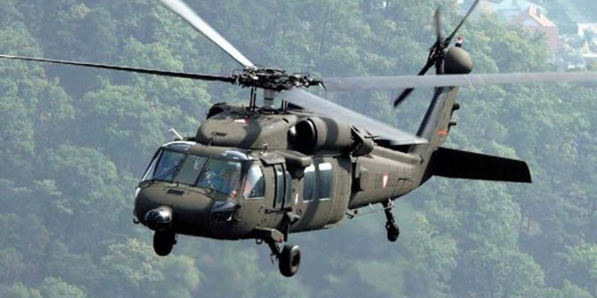 Pençe-Kilit bölgesinde 1 helikopter kaza kırıma uğradı