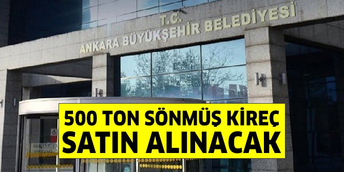 ASKİ 500 ton sönmüş kireç satın alacak