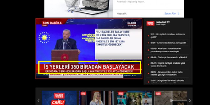 Habertürk TV’de büyük yazım hatası; “liradan” yerine “biradan” yazdılar