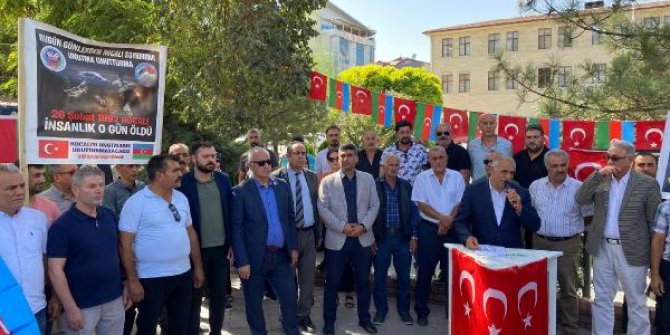 Sınır kenti Iğdır'da Ermenistan protestosu