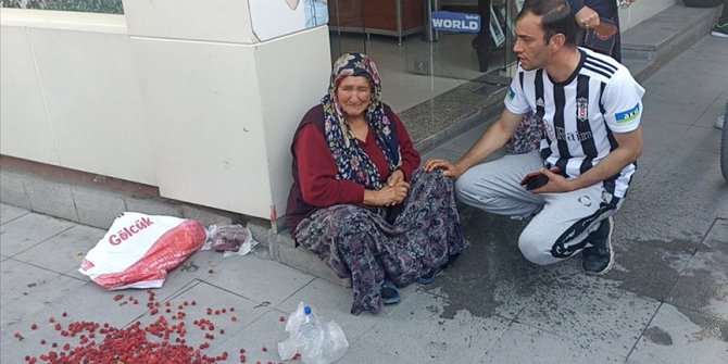 Bolu'da yaşlı kadının meyvelerine izinsiz satış yaptığı gerekçesiyle el konuldu