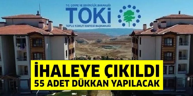 TOKİ Kayseri Melikgazi’ye 55 dükkan yaptırıyor