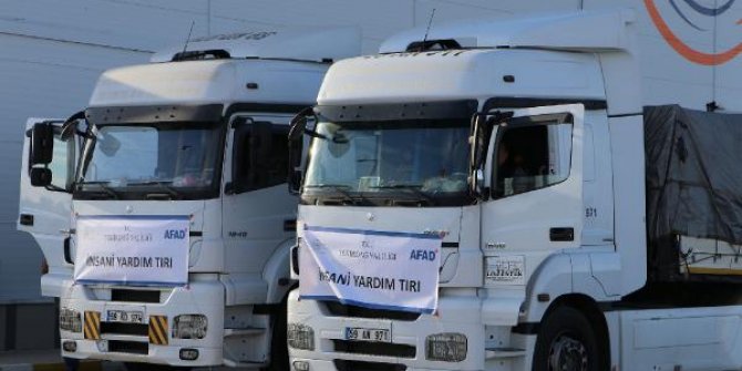 Tekirdağ'dan'dan, Pakistan'a 9 TIR dolusu yardım yola çıktı