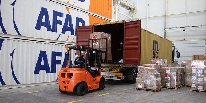 Tekirdağ'dan Pakistan'daki sel bölgesine insani yardım malzemesi gönderildi