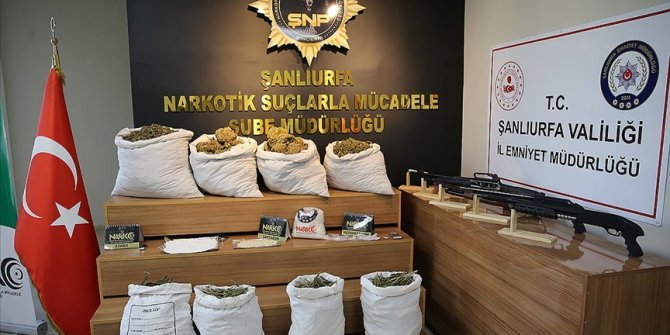 Şanlıurfa'da hava destekli uyuşturucu operasyonunda 86 şüpheliye gözaltı