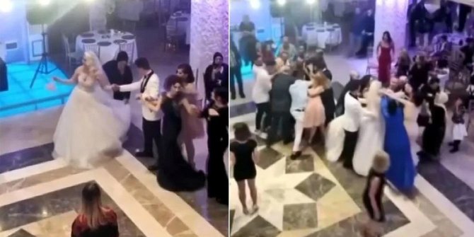 Bayrampaşa'da düğünde istek şarkı kavgası! Gelin ve damat tarafı birbirine girdi