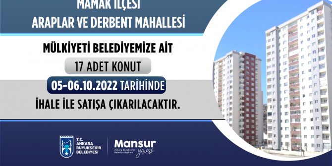 17 taşınmaz satışa çıkarıldı