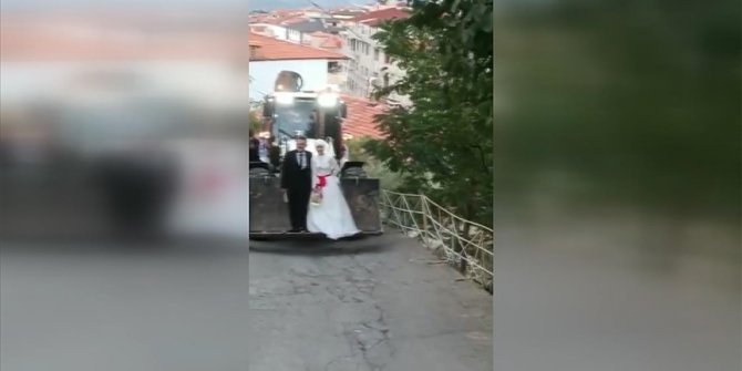 Damat gelini babaevinden kepçeyle aldı