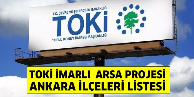 Ankara'da müstakil imarlı TOKİ arsası listesi
