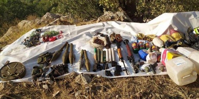 Şırnak'ta terör örgütüne ait çok miktarda mühimmat bulundu