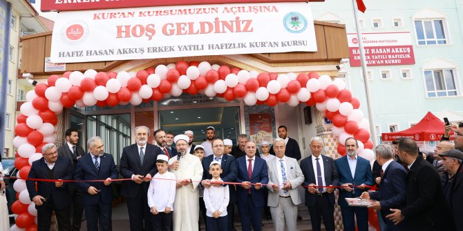 Hafız Hasan Akkuş Erkek Yatılı Hafızlık Kur'an Kursu’nun açılışı yapıldı