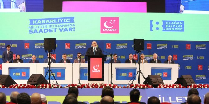 Saadet Partisi'nin 8'inci Olağan Büyük Kongresi Ankara'da geçekleştirildi