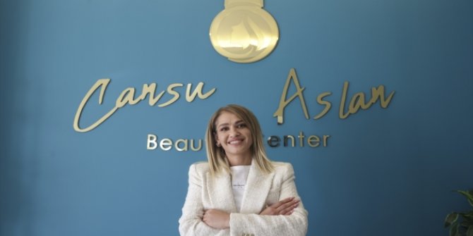 Mamak Belediyesi’nin kursunu tamamlayan Cansu Aslan güzellik salonu açtı